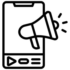 Marketing Outline Icon