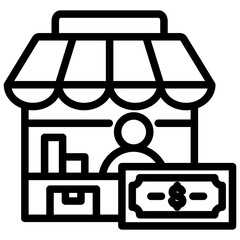 Merchant Outline Icon