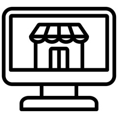 Marketplace Outline Icon