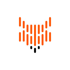 fox line minimalist logo designs