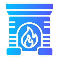 fire place Gradient icon