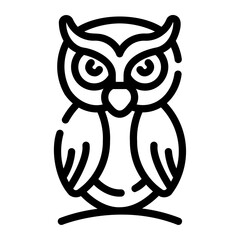 owl Line Icon