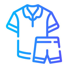 pyjamas Line Gradient Icon