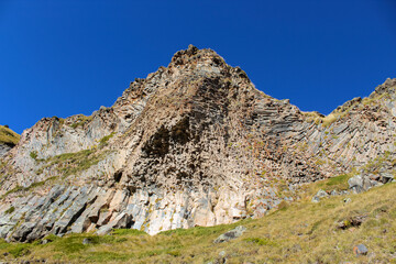 Granit rocks and Mountains in Mount Elbrus region