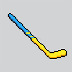Pixel art illustration Hockey stick. Pixelated Hockey Stick. Sports Hockey Stick icon pixelated
for the pixel art game and icon for website and video game. old school retro.
