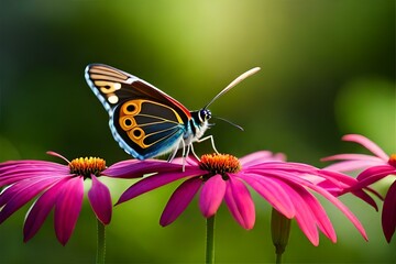 Obraz premium butterfly on flower