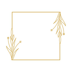 Fototapeta na wymiar Wedding Ornament Frame Element Vector Design