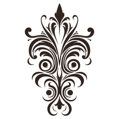 Vintage typographic design element vector, Calligraphic vector decorative Ornament element