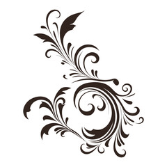 Vintage typographic design element vector, Calligraphic vector decorative Ornament element