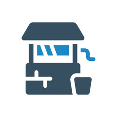 water well icon vector illustration