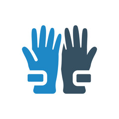 hand gloves icon vector illustration