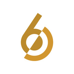 luxury Letter 6 Logo Design, Six Logo Design