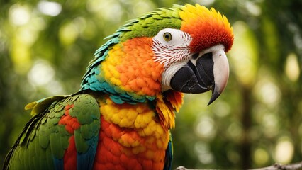 Obraz premium blue and yellow macaw parrot,