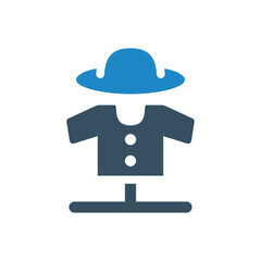 scarecrow icon vector illustration