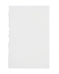White note paper on transparent background png file
