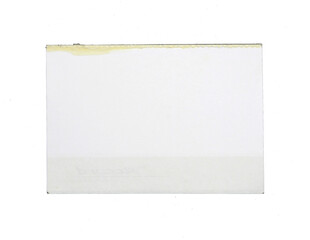 White note paper on transparent background png file
