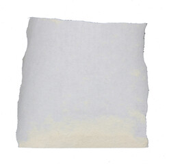 a sheet of paper torn to pieces on transparent background png file