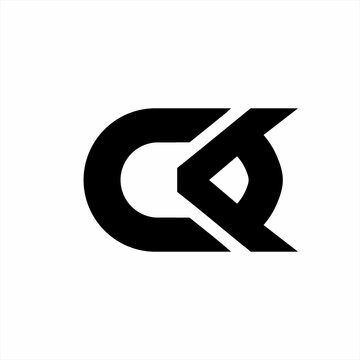 CA letter logo design with iris on letter A.