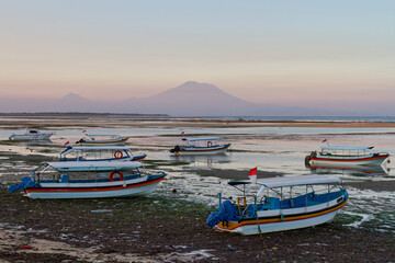 Fototapeta premium Fishing boats in bay.