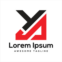 YN letter logo design icon