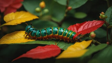 caterpillar on a branch