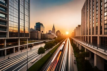 Fototapeta premium city skyline at night