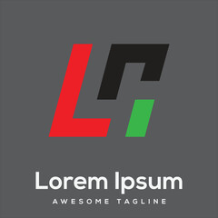 L4 Letter Logo Design Free Icon