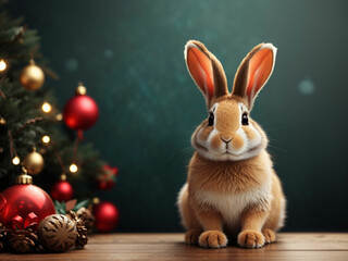 charistmas rabbit background