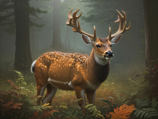 charitmas deer background
