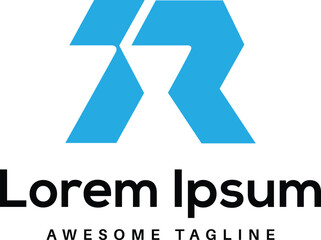 Obraz premium R Letter Logo Design Free Icon