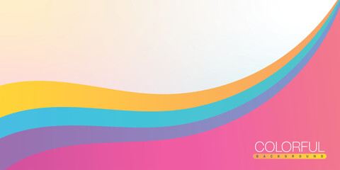 Colorful waves abstract background design