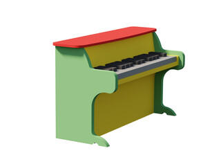 isolated piano toys