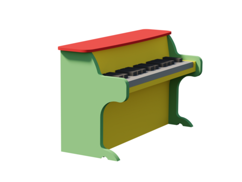isolated piano toys