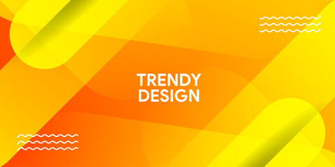 Abstract 3d orange background with blank space of paper layer