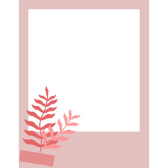 Aesthetic Frame With Leaves