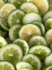 Fresh Organic Juicy Limes Vitamin C 