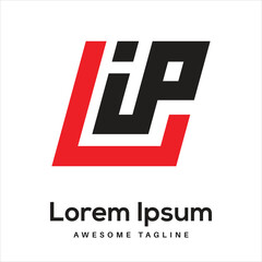 Obraz premium LIP Letter Logo Design Free Icon