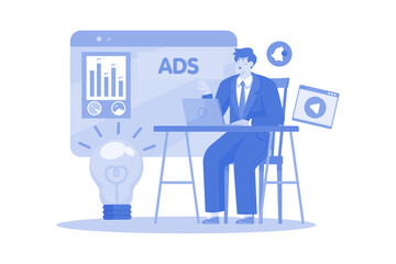 Business owner evaluating marketing strategies.