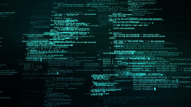 Scrolling Hacker Programming Code - Loop Tech Background Wallpaper