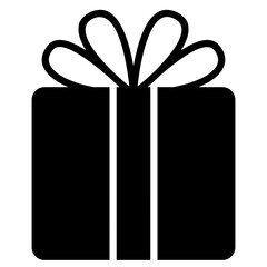 gift glyph icon