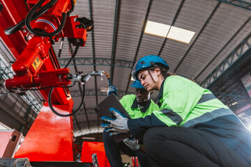 Robotic team boost software, machine, ensure efficiency. Troubleshooting, upgrade for optimal result