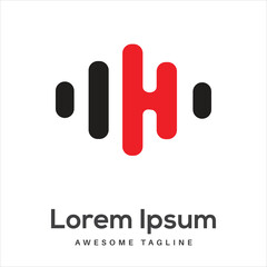 H Letter Logo Design Free Icon