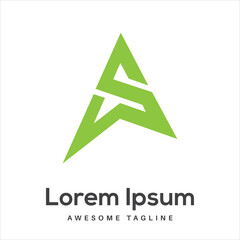 S Letter Logo Design Free Icon