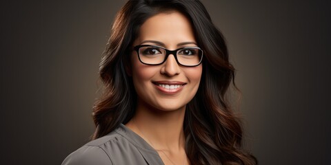 Fototapeta premium illustration of Indian female, generative AI