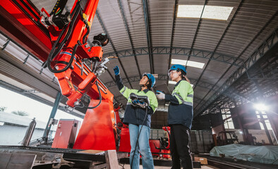 Robotic team boost software, machine, ensure efficiency. Troubleshooting, upgrade for optimal result
