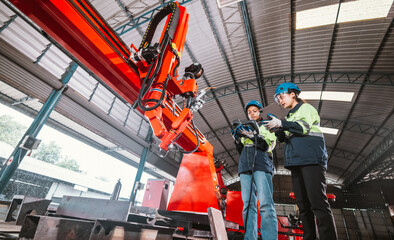 Robotic team boost software, machine, ensure efficiency. Troubleshooting, upgrade for optimal result