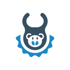 bib, baby icon vector illustration