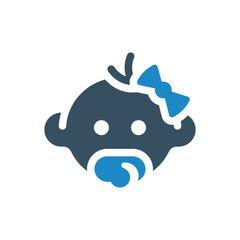 baby, child icon vector illustration