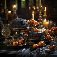 Hauntingly Beautiful: Victorian Gothic Banquet Table for Halloween
