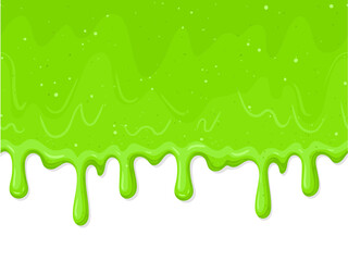 Cartoon green slime 